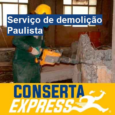 Serviço de demolição-em-paulista