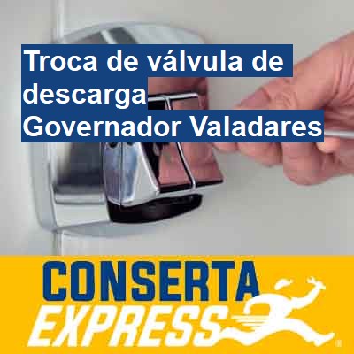 Troca de válvula de descarga-em-governador-valadares